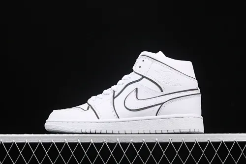 All categories Air Jordan Jordan series basketball shoes Air Jordan 1 Mid Air Jordan 1 Ret Hi Prem AJ1 Joe 1 cool laser stripes basketball shoes CK6587-100